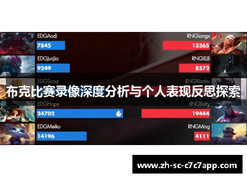 布克比赛录像深度分析与个人表现反思探索 布克比赛录像深度分析与个人表现反思探索