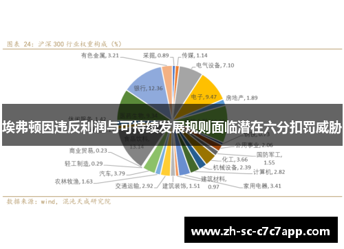 埃弗顿因违反利润与可持续发展规则面临潜在六分扣罚威胁